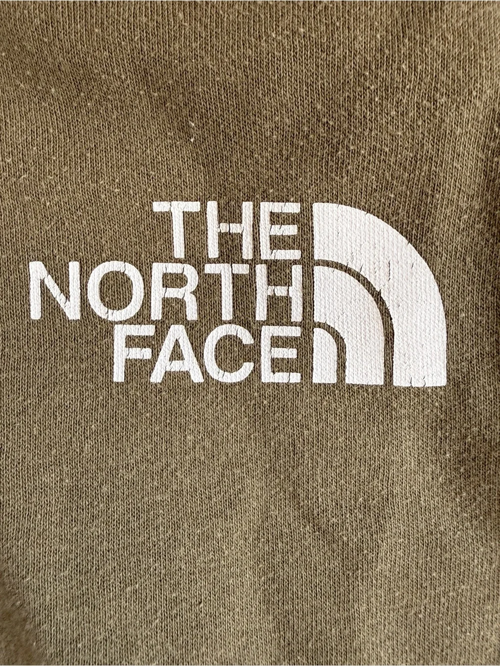 The North Face Olive Hoodie with White Logo